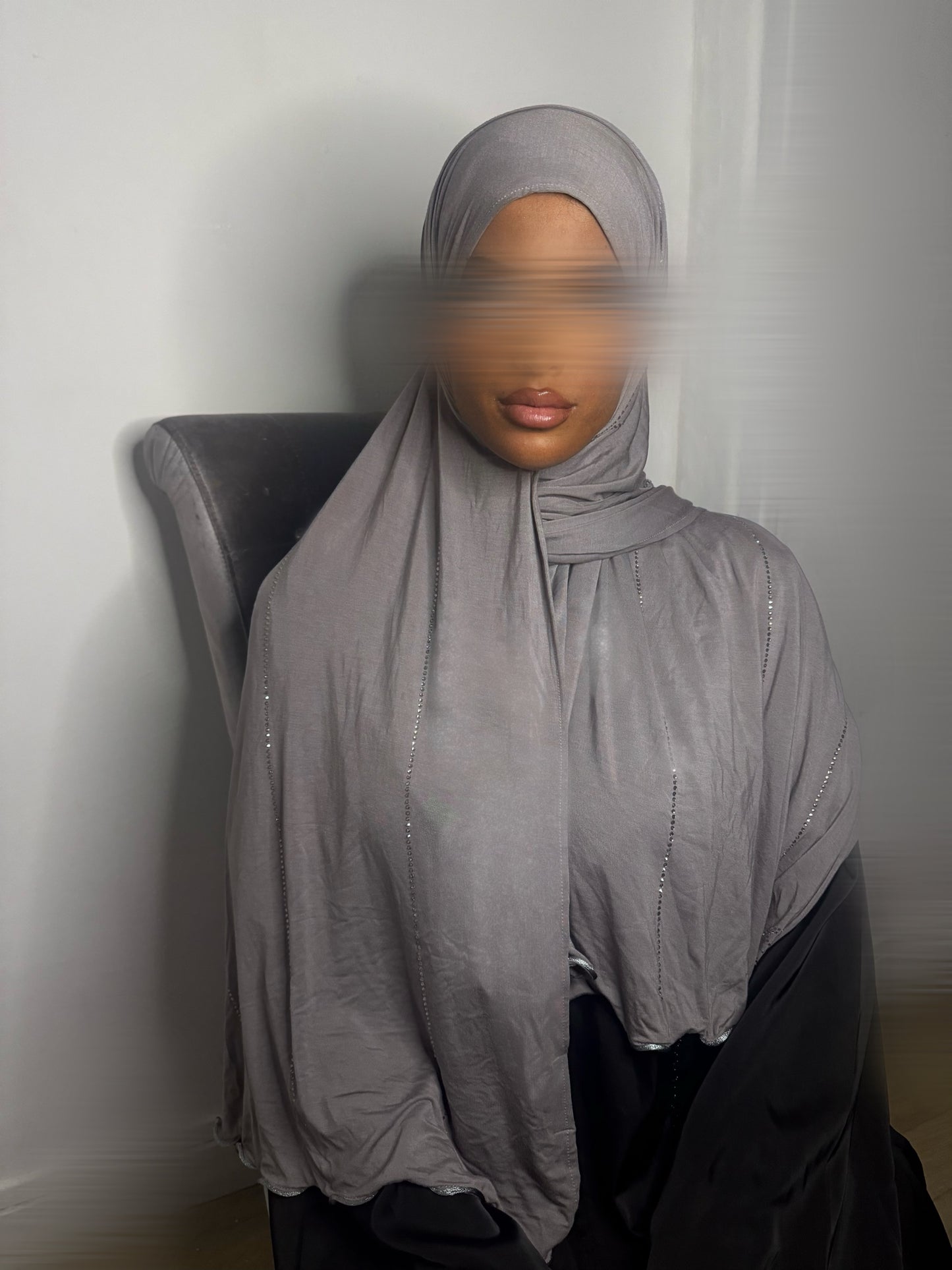 HIJAB CLASSY STRASS GREY