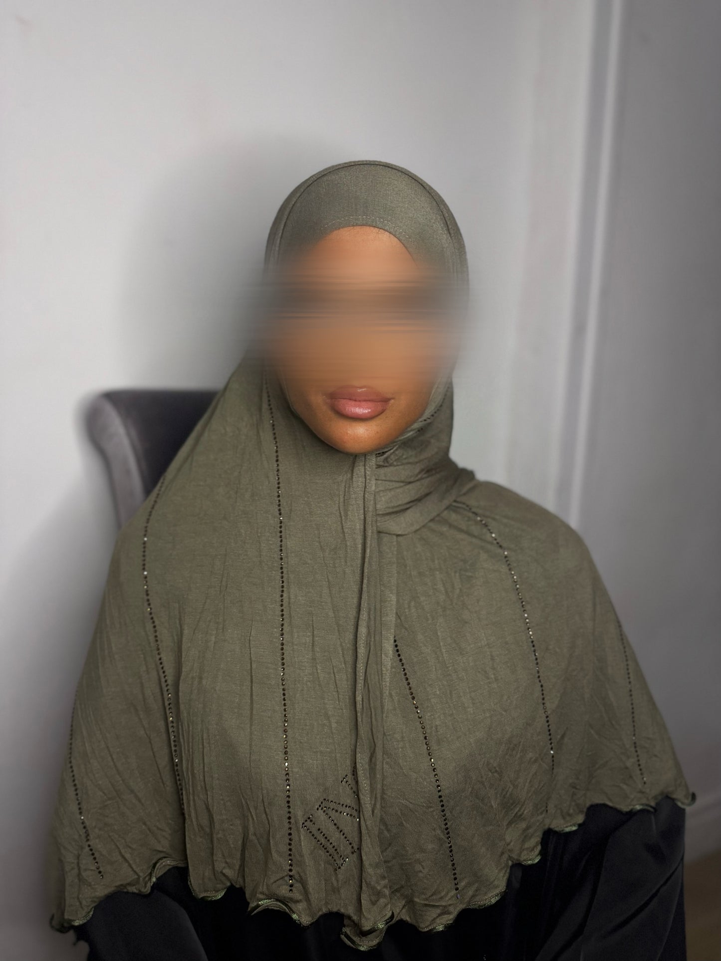 HIJAB CLASSY STRASS KAKI
