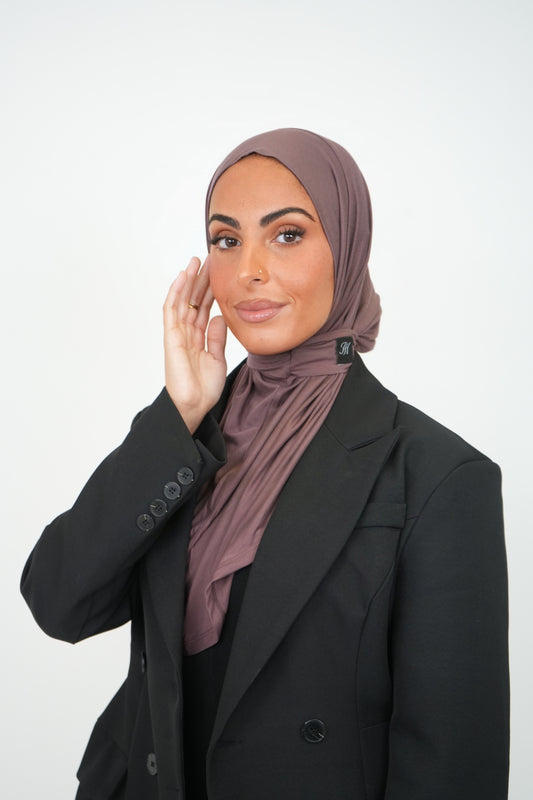 Hijab instant bamboo Brown