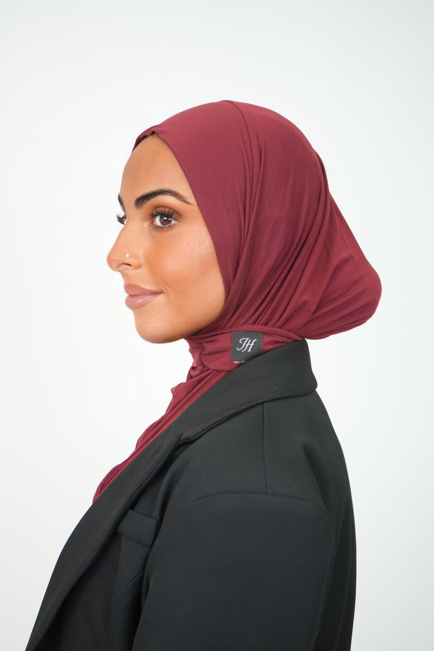 Hijab instant bamboo bordeaux