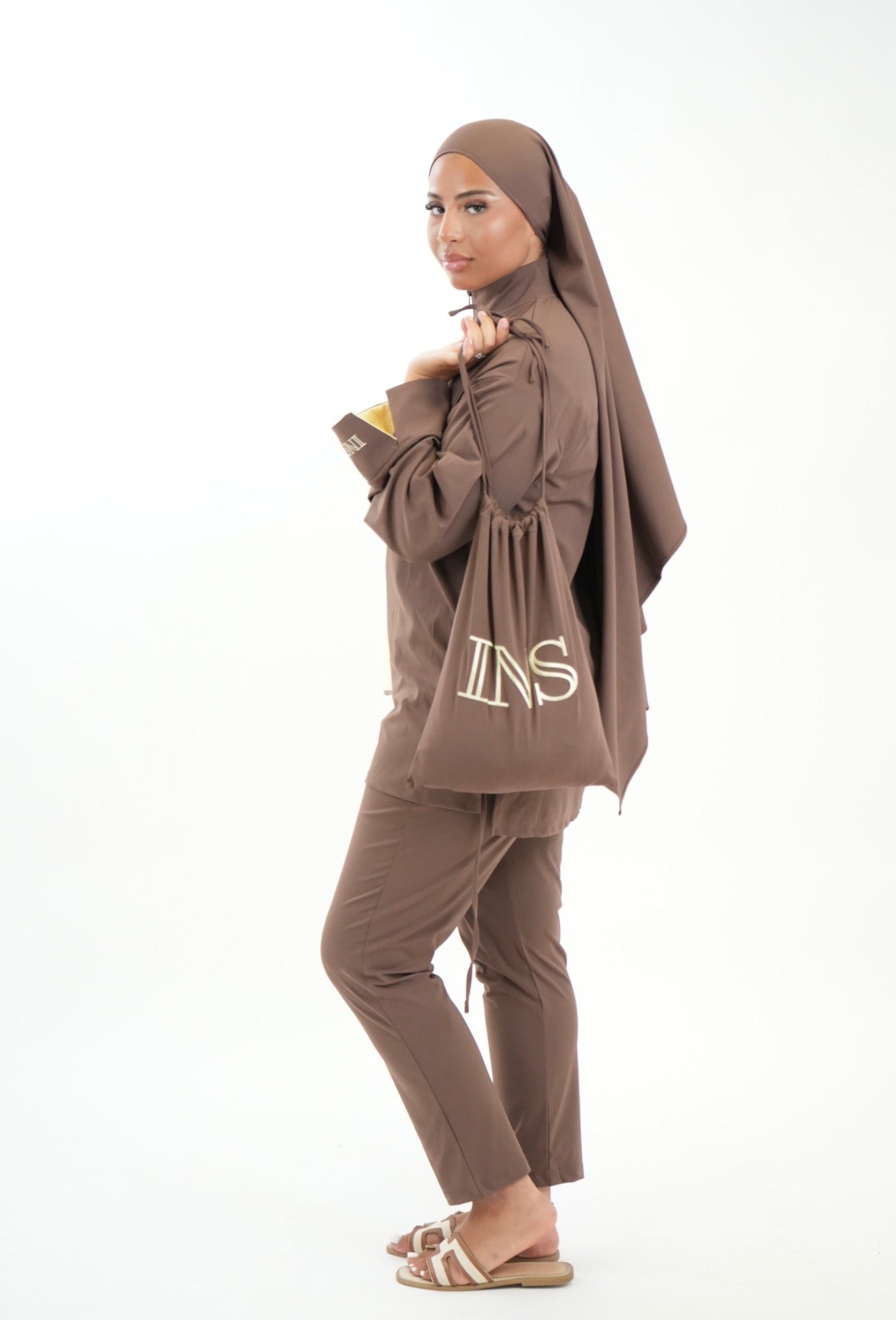BURKINI BROWN PASTEL