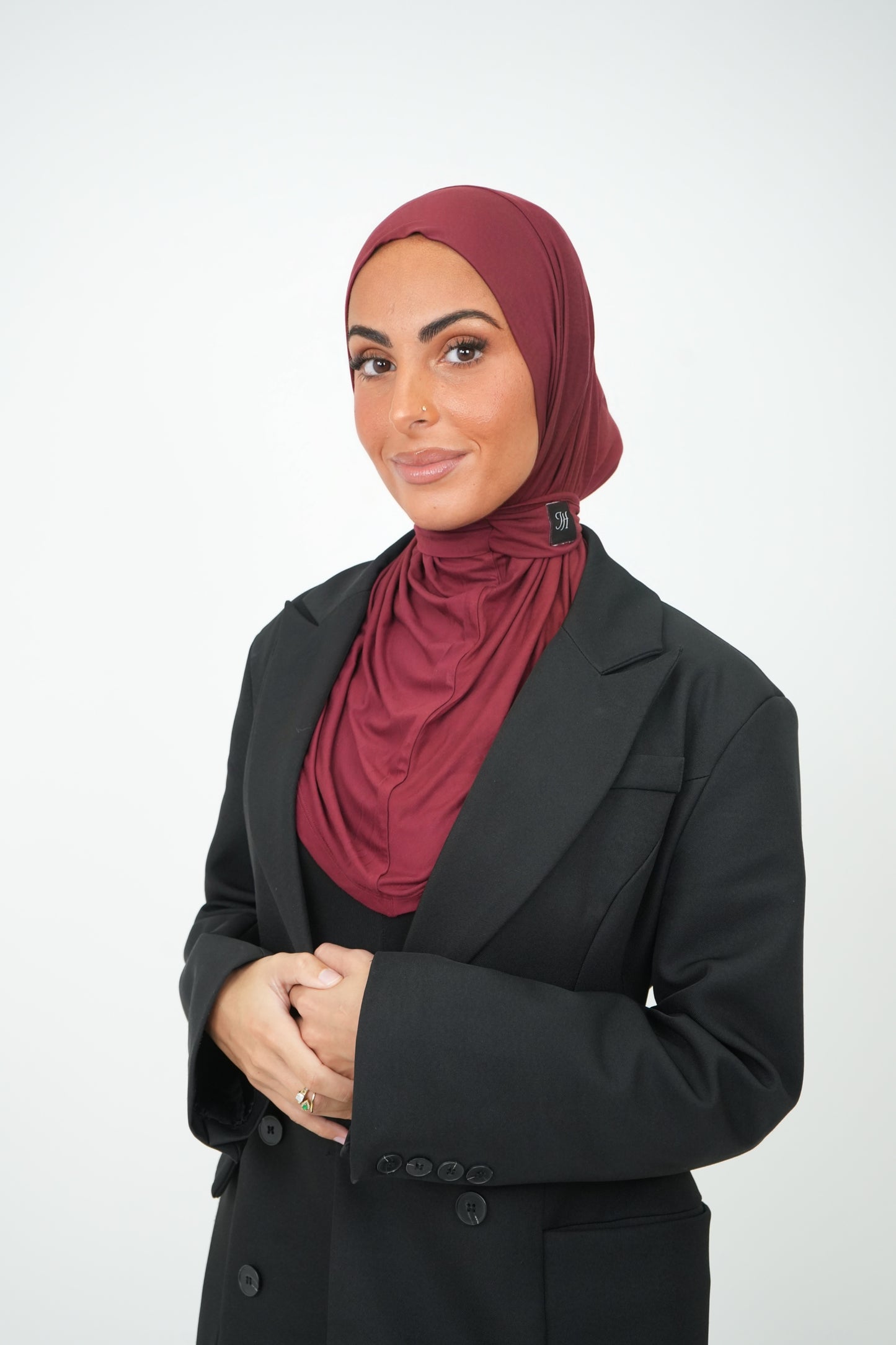 Hijab instant bamboo bordeaux