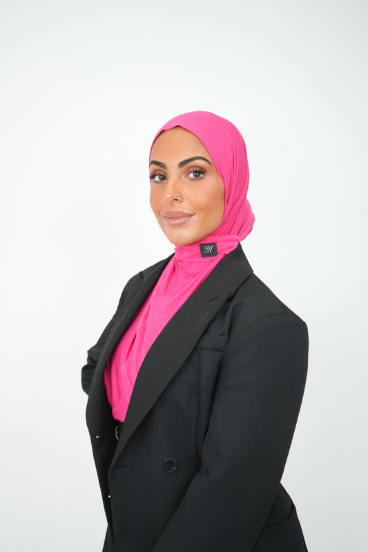 Hijab instant bamboo pink fushia